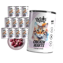 TufTuf puszka mielonka z kurzymi sercami 12x400g