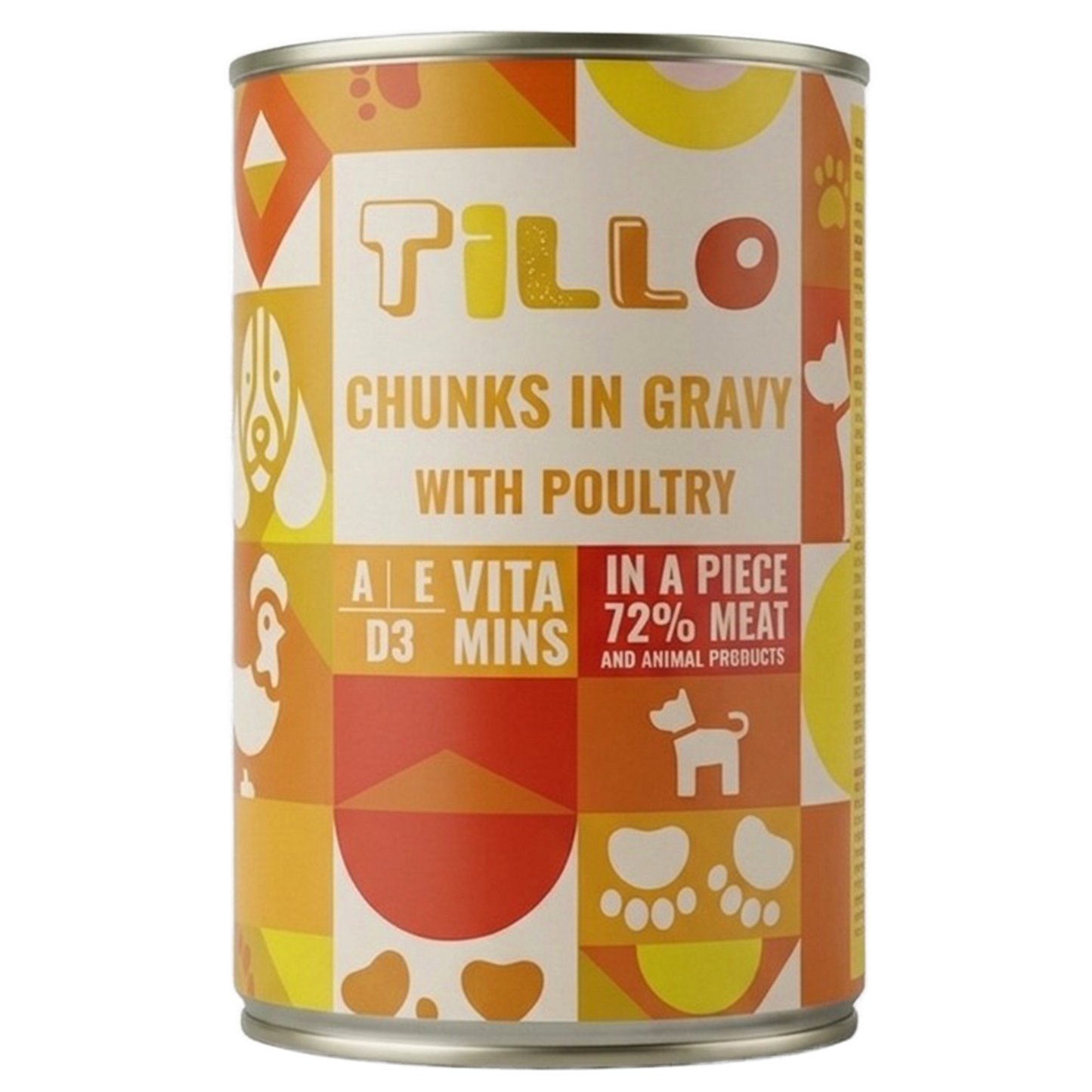TILLO Chunky Kawałki w sosie dla psa Kurczak - puszka 415g