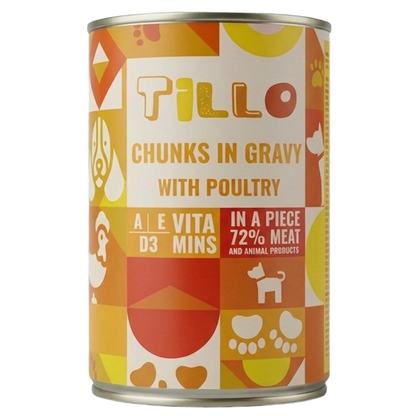 TILLO Chunky Kawałki w sosie dla psa Kurczak - puszka 415g