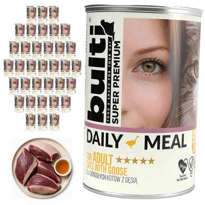BULTI Daily Meal Adult mokra karma dla kota gęś, puszka 36 x 400g