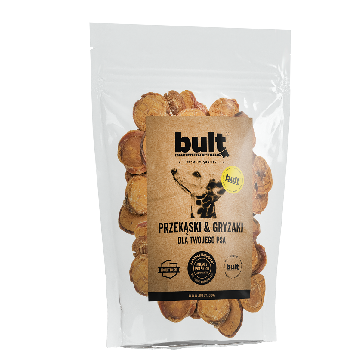 BULT gryzak naturalny dla psa TALARKI Z JĄDER WOŁOWYCH 500g