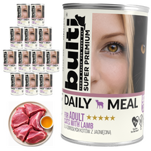 BULTI Daily Meal Adult mokra karma dla kota jagnięcina, puszka 12 x 400g