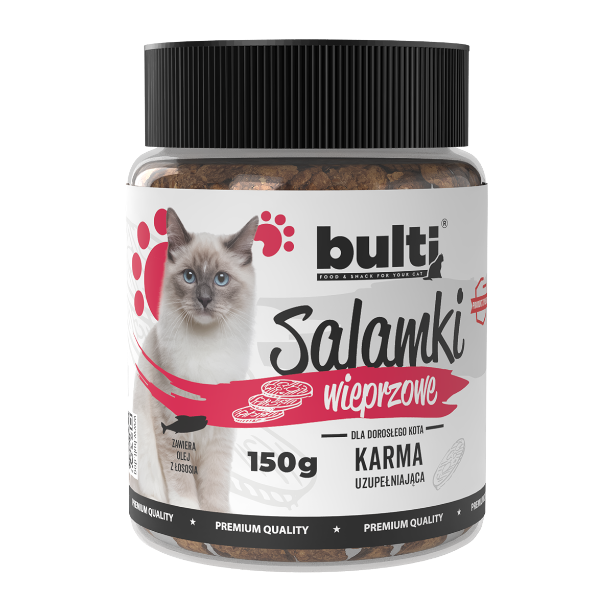 Salamki wieprzowe dla kota