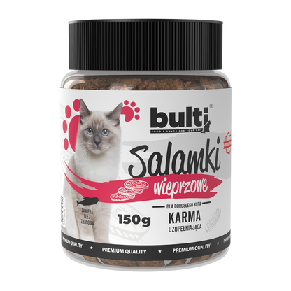 Salamki wieprzowe dla kota