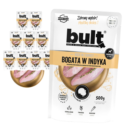 Bult – saszetka mielonka indyk zestaw 10x500g