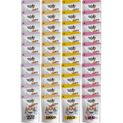 TufTuf saszetka mielonka Mix smaków Zestaw 40x100g