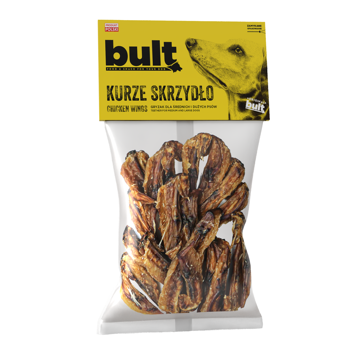 BULT gryzak naturalny dla psa SKRZYDEŁKA Z KURCZAKA 200g