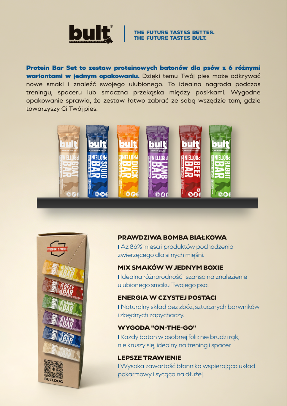 BULT BAR MIX SMAKÓW - batoniki proteinowe 6x37,5g