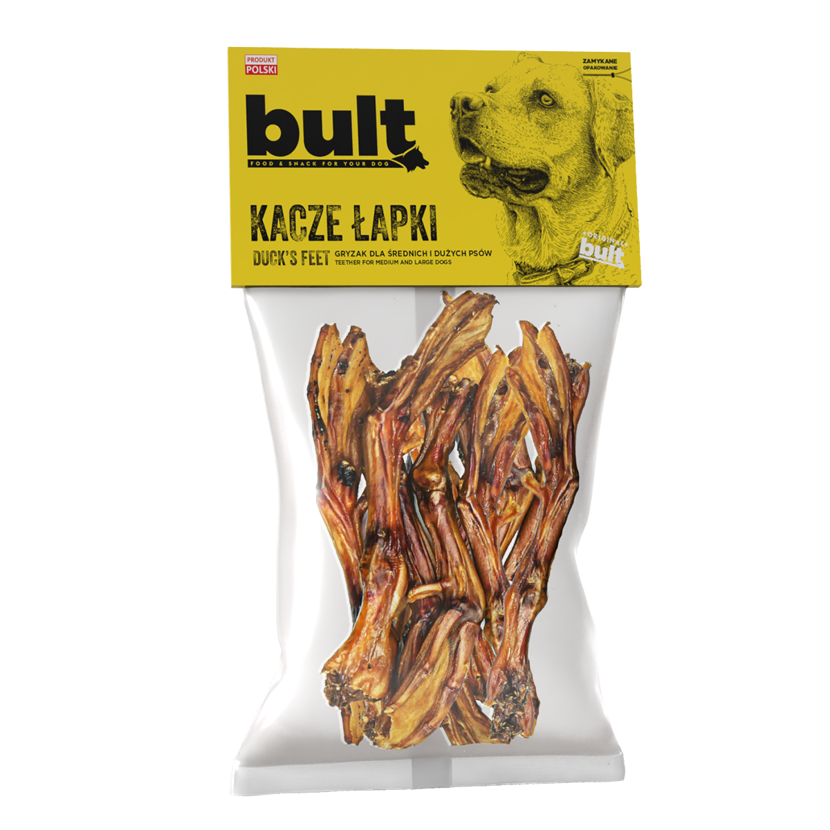 BULT gryzak naturalny dla psa KACZE ŁAPKI 100g