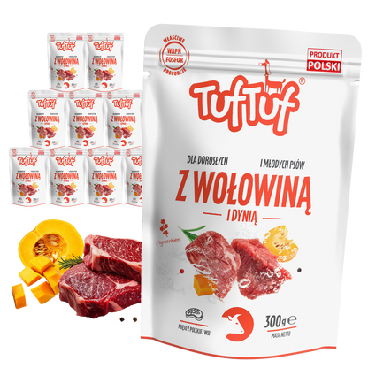 TufTuf – saszetka wołowina dynia 10x500g