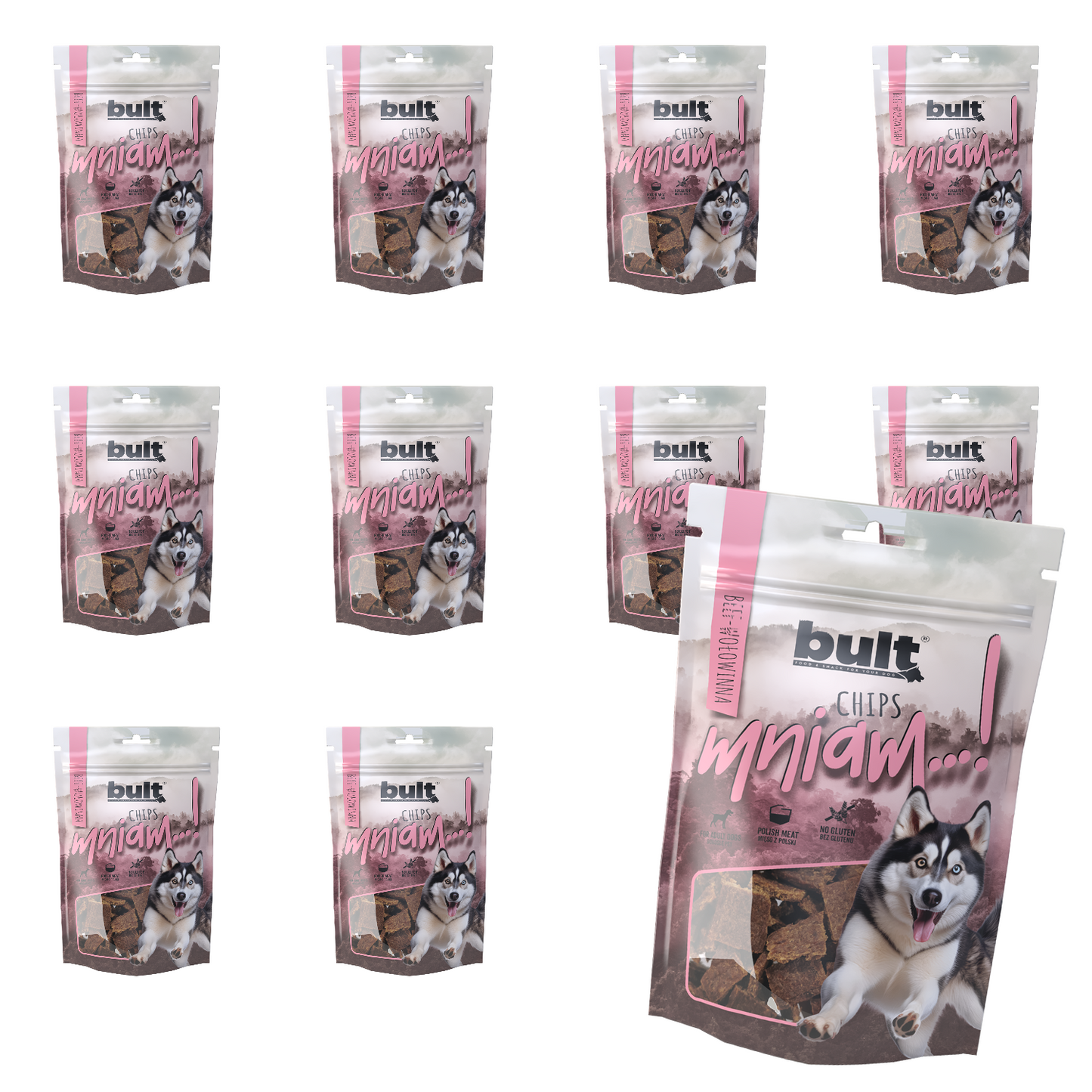 Bult chipsy wołowe Zestaw 10x100g