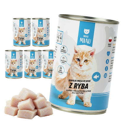 Miau miau bogata w rybę 6x415g