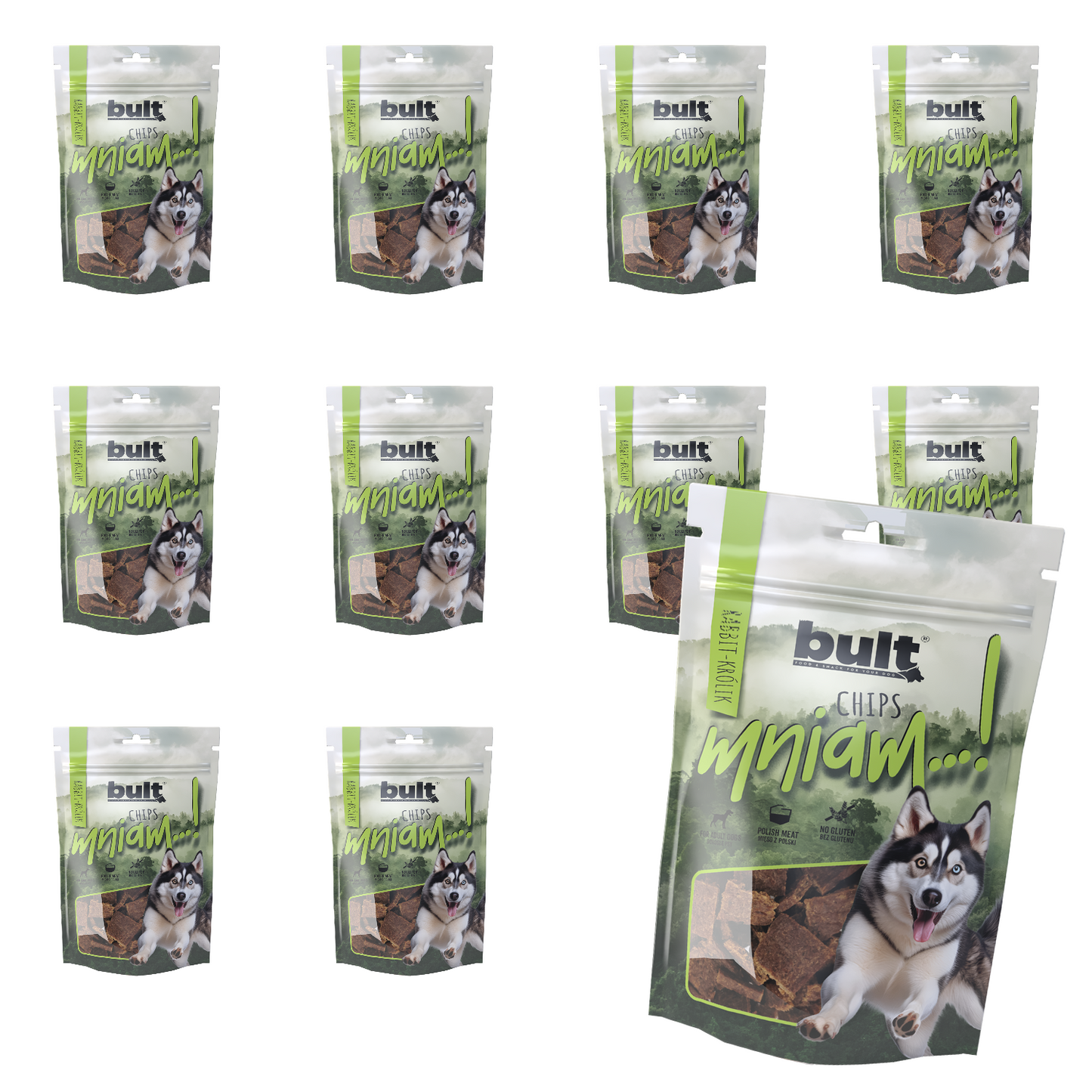 Bult chipsy z królikiem Zestaw 10x100g