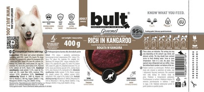 BULT Gourmet mokra karma dla psa Bogata w Kangura puszka 400g