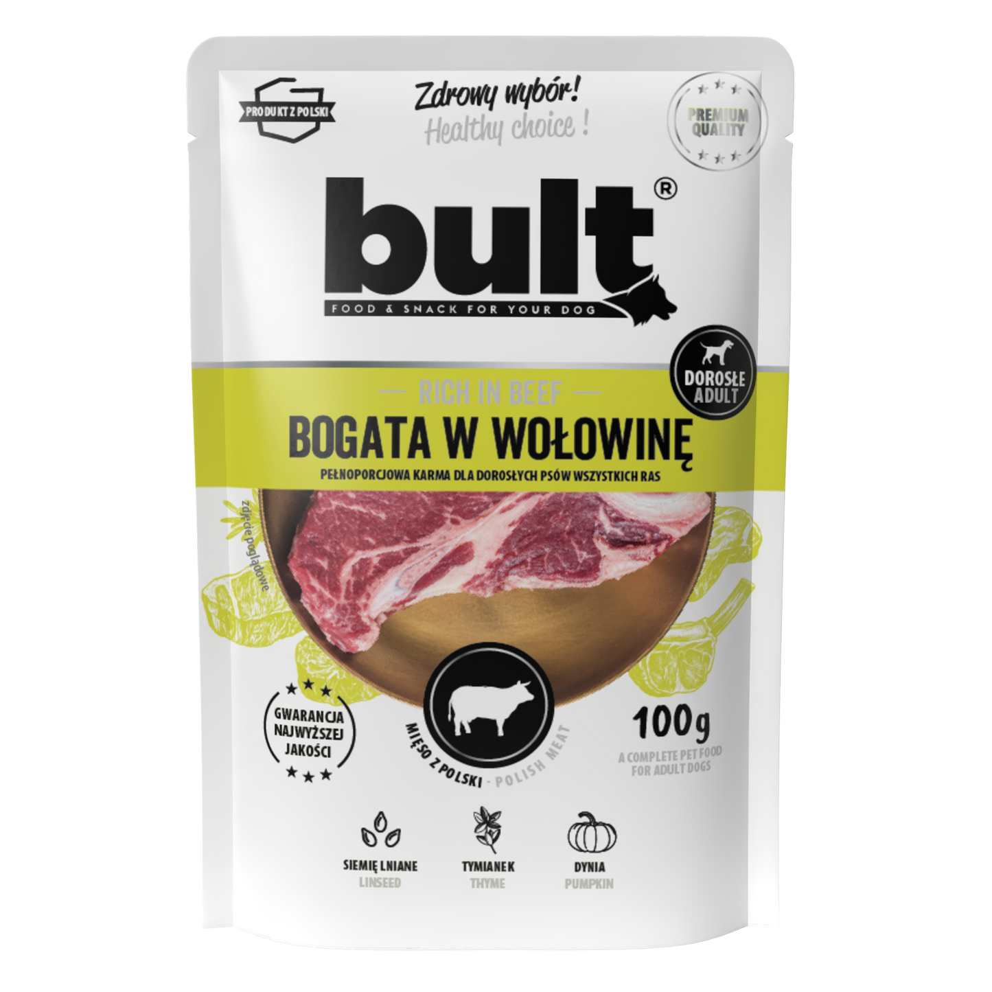 Bult saszetka mielonka bogata w wołowinę Zestaw 40x100g