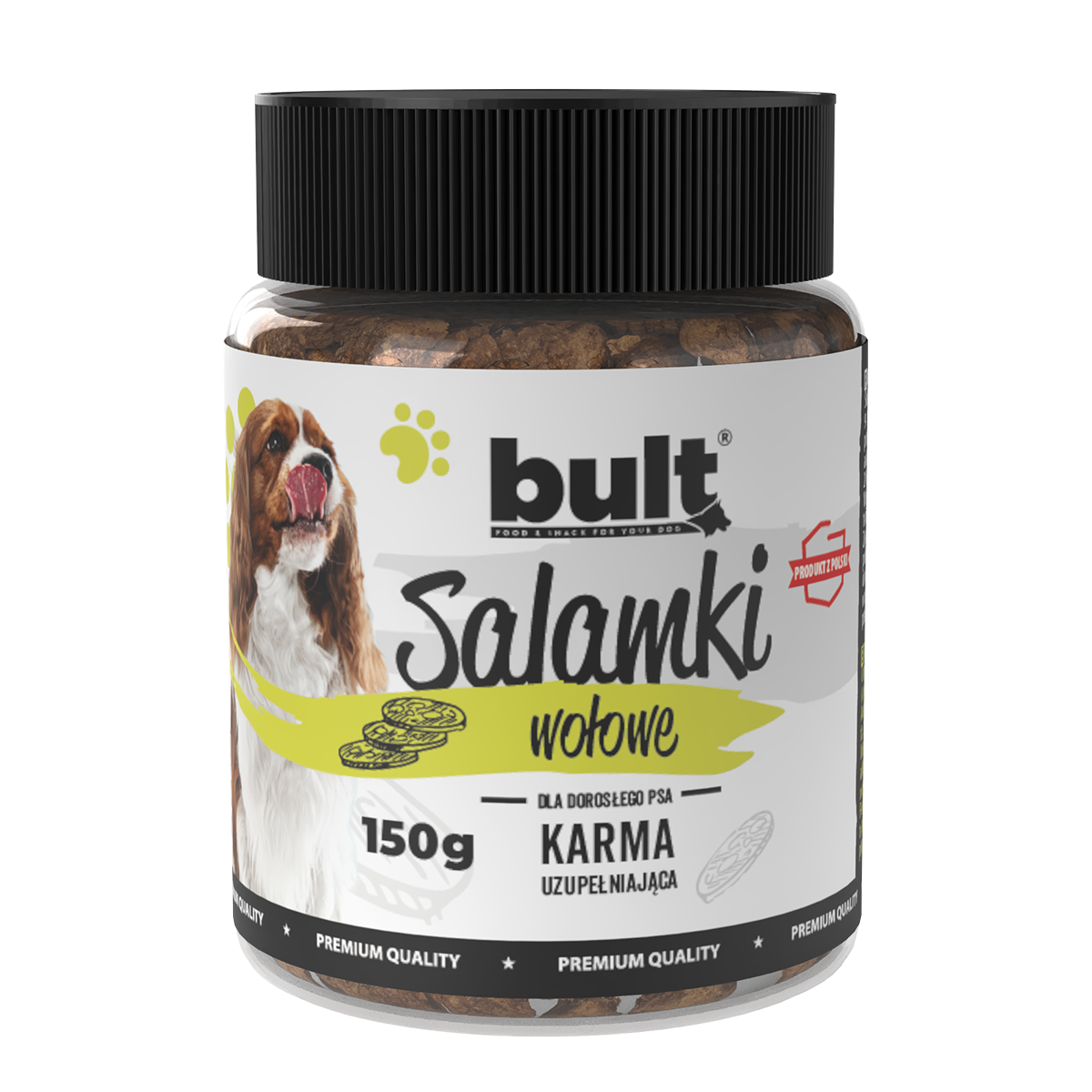 BULT dry puppy food duck and turkey, 12kg + Beef sausages, 150g