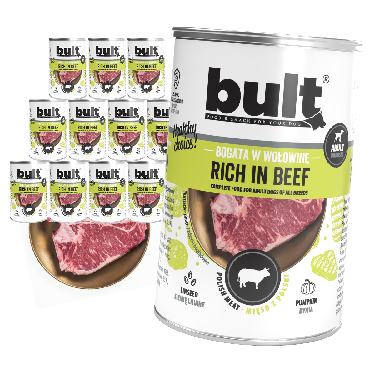 Bult puszka bogata w wołowinę 12x400g