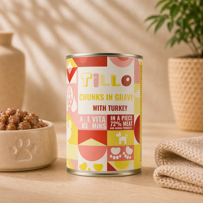TILLO Chunky Kawałki w sosie dla psa Indyk - puszka 415g