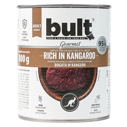 BULT Gourmet mokra karma dla psa Bogata w Kangura puszka 800g