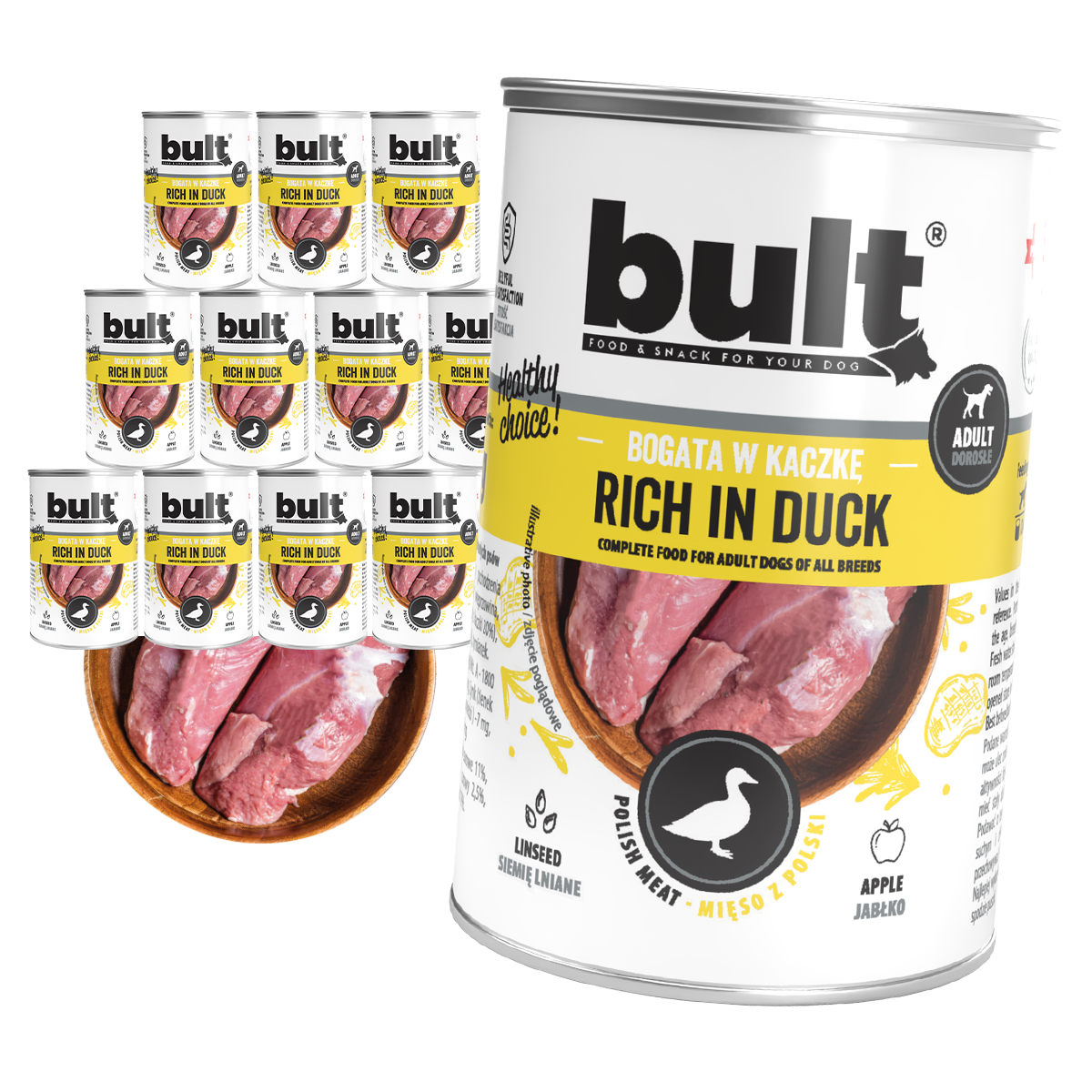 Bult puszka bogata w kaczkę Zestaw 12x400g