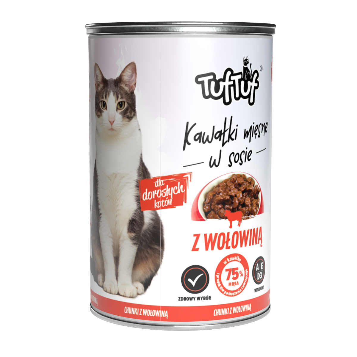 TufTuf – mix smaków kawałki w sosie 24x415g