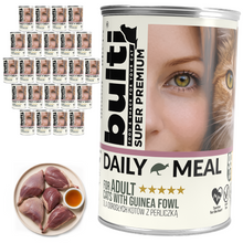BULTI Daily Meal Adult mokra karma dla kota perliczka, puszka 24 x 400g