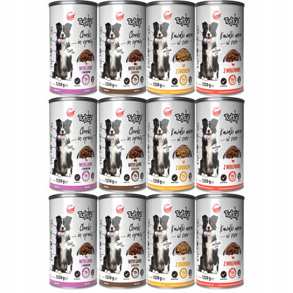 TufTuf – mix smaków kawałki mięsne 12x1250g