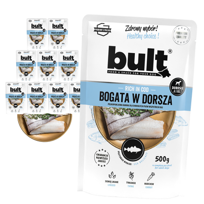 Bult – saszetka mielonka dorsz zestaw 10x500g