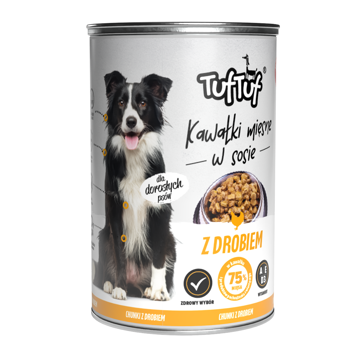 TufTuf puszka kawałki mięsne Mix smaków Zestaw 20x415g