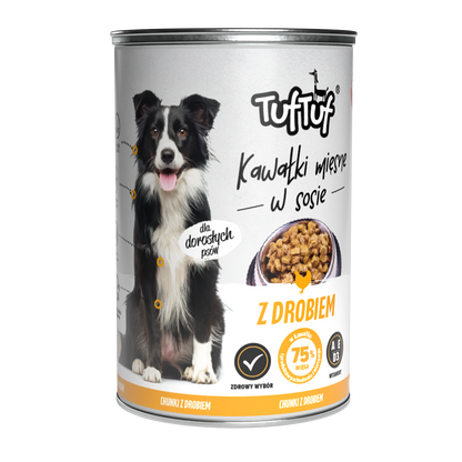 TufTuf puszka kawałki mięsne Mix smaków Zestaw 20x415g