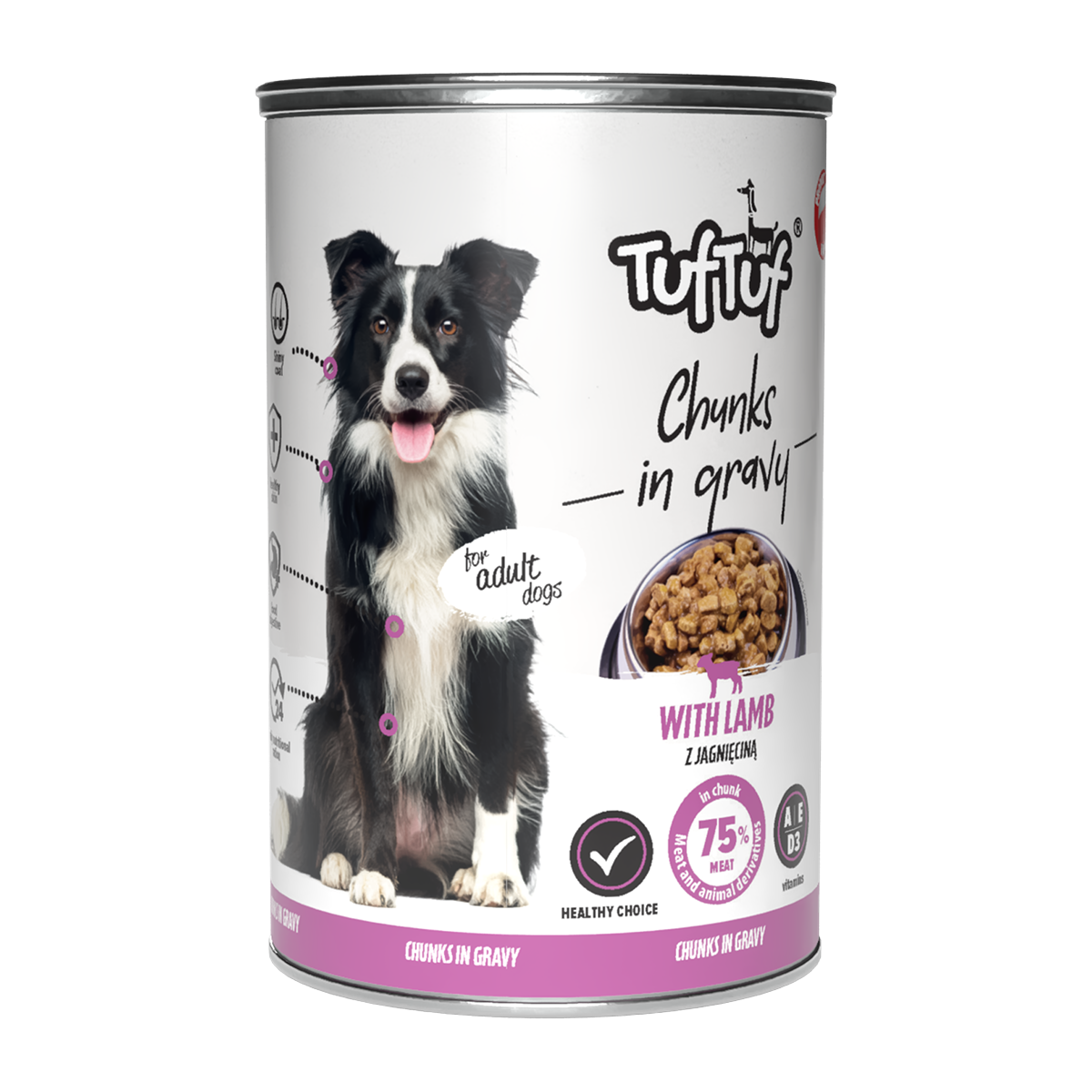 TufTuf – mix smaków kawałki mięsne 20x415g