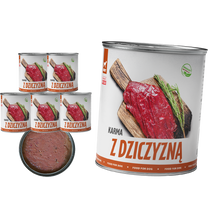 TufTuf puszka mielonka z dziczyzną Zestaw 6x800g