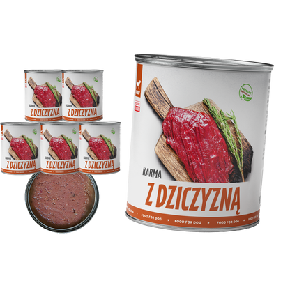 TufTuf puszka mielonka z dziczyzną Zestaw 6x800g