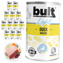 BULT LIGHT mokra karma dla psa kaczka, puszka 12 x 400g, mono protein