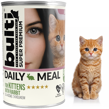 BULTI Daily Meal Kitten mokra karma dla kociąt mix smaków, puszka 24 x 400g
