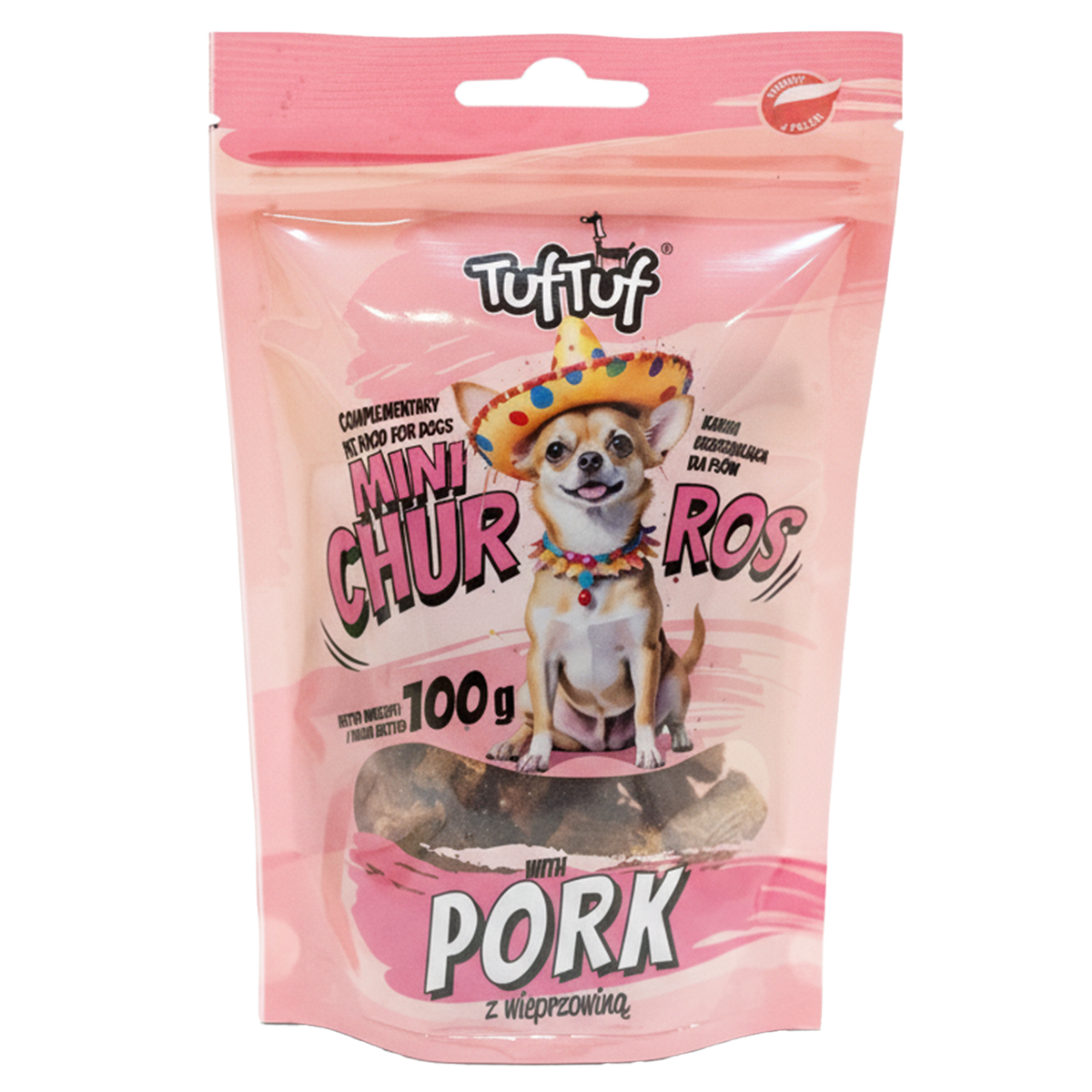 TufTuf mini churros z wieprzowiną 100g