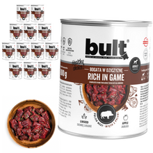 BULT mokra karma dla psa dziczyzna, puszka 12 x 800g, pełnoporcjowa