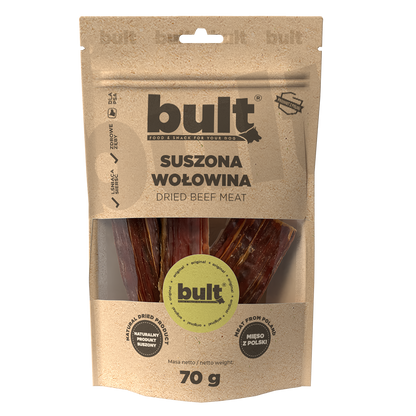 BULT gryzak naturalny dla psa Suszona Wołowina 70g Przysmak