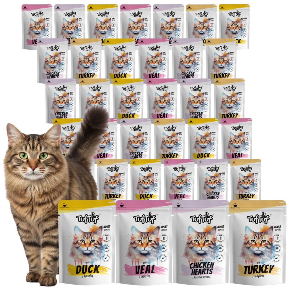 TufTuf saszetka mielonka Mix smaków Zestaw 40x100g