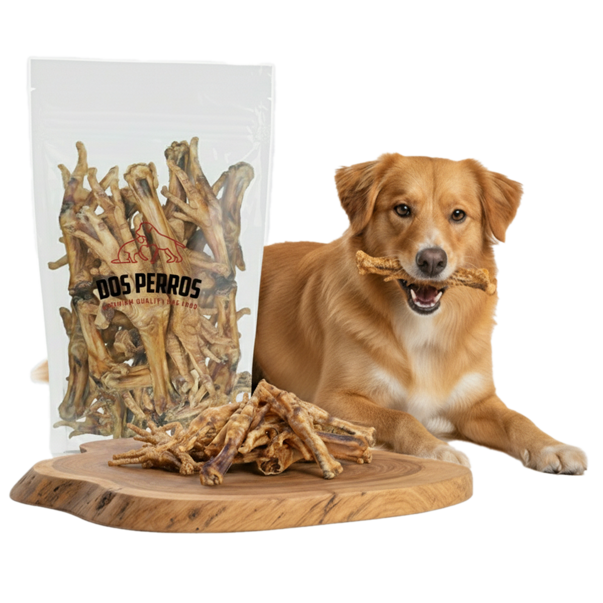 DOS PERROS gryzak naturalny dla psa Kurze Łapki 1kg