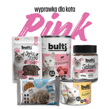 Pupilowa wyprawka dla Kota PINK - karma mokra, przysmak.