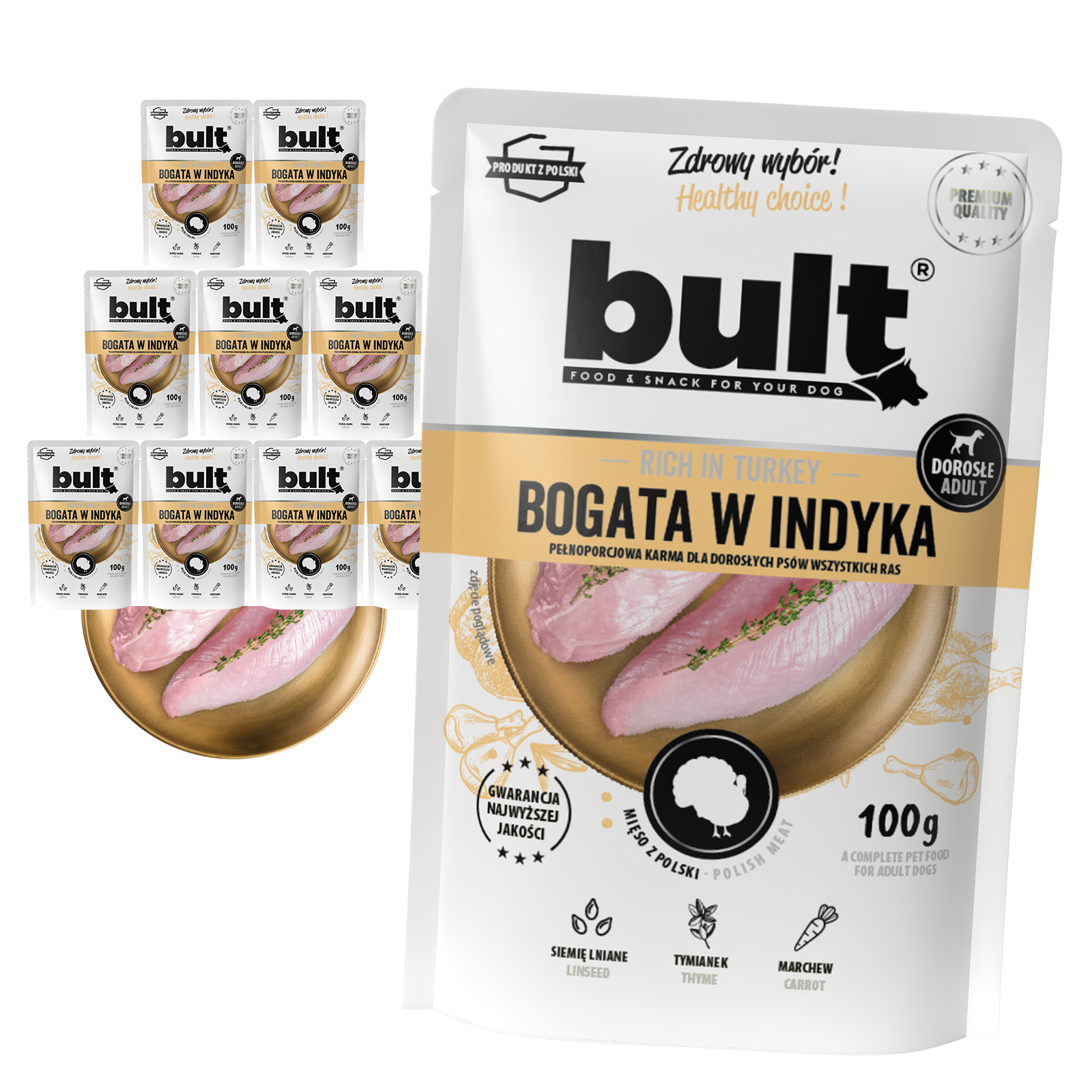 Saszetka mielonka BULT bogata w indyka