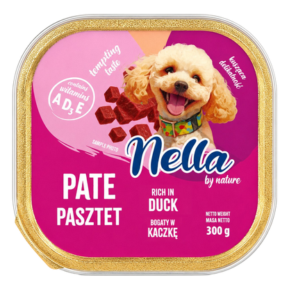 NELLA Pasztet dla psa Kaczka - tacka 300g